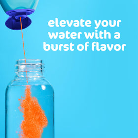Close-up of Mio label highlighting natural flavors.