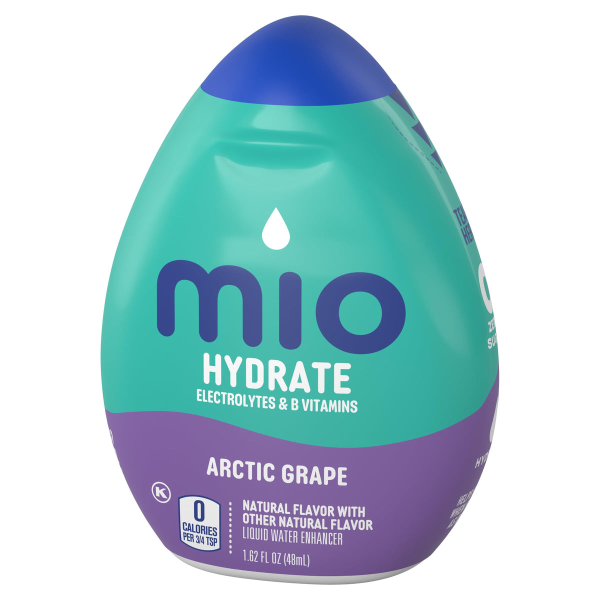 Mio Sport Arctic Grape bottle in gym bag ready for travel hydration