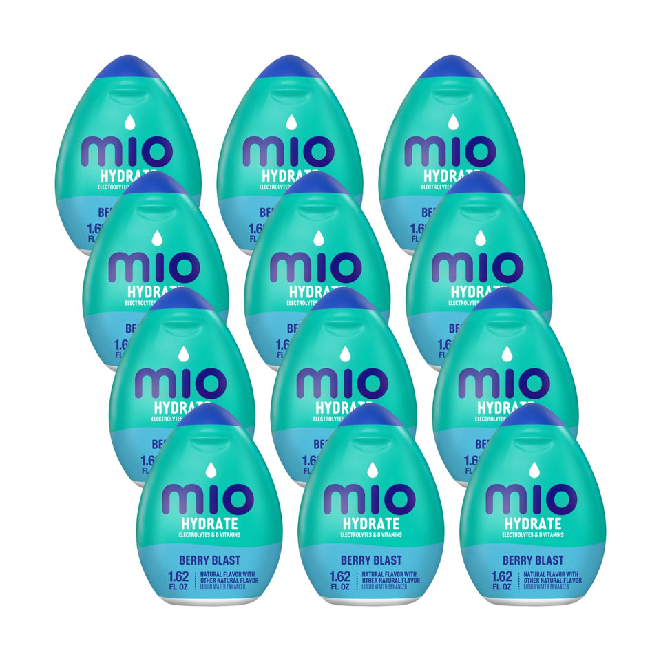 MiO Sport Berry Blast bottle front for on-the-go hydration.
