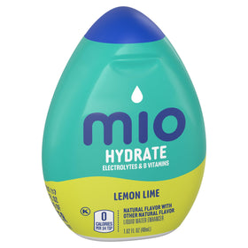 Mio Sport Lemon Lime bottle in a gym bag for travel.