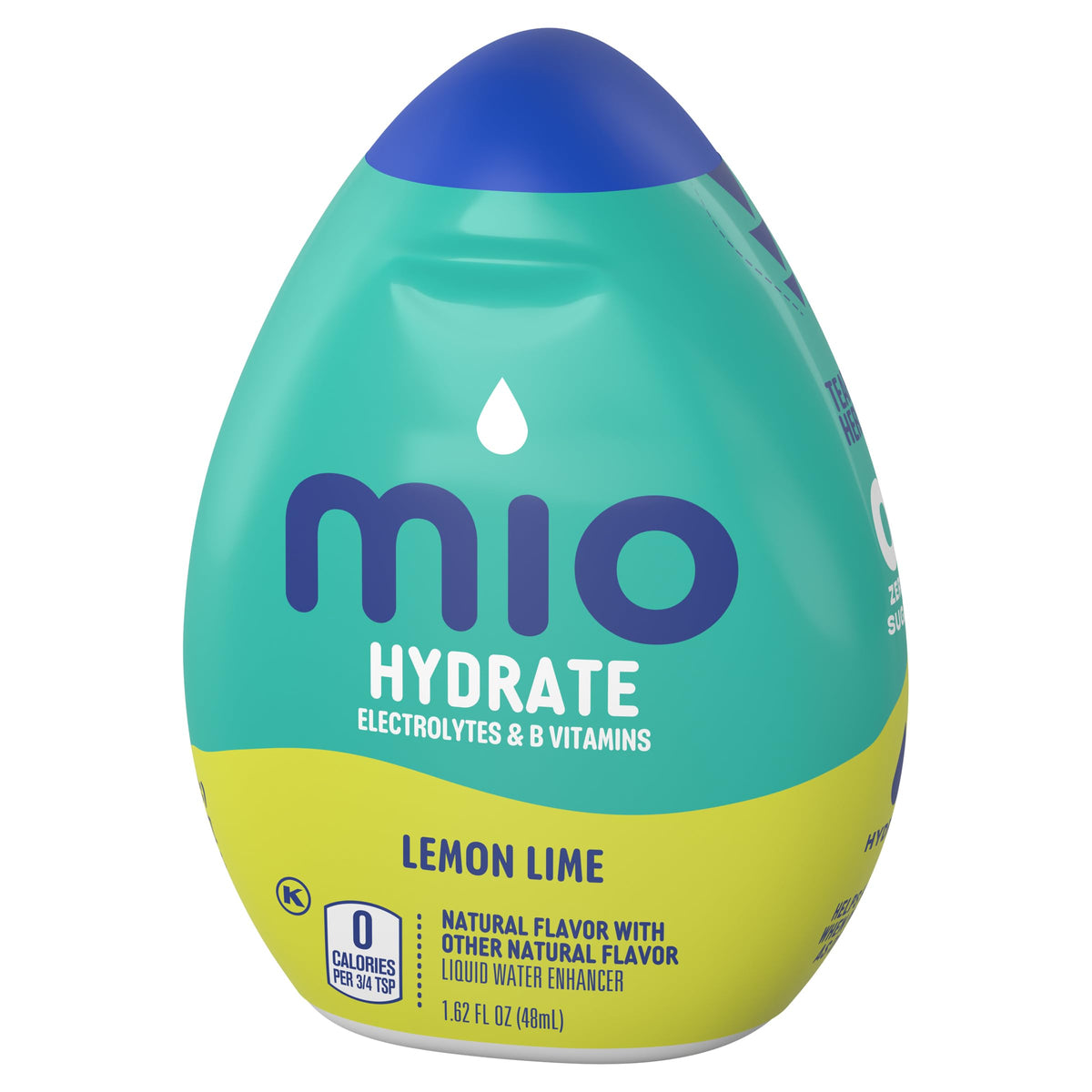 Mio Sport Lemon Lime graphics show electrolytes and B vitamins.