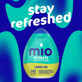 Zero calories claim on Mio Sport Lemon Lime packaging.
