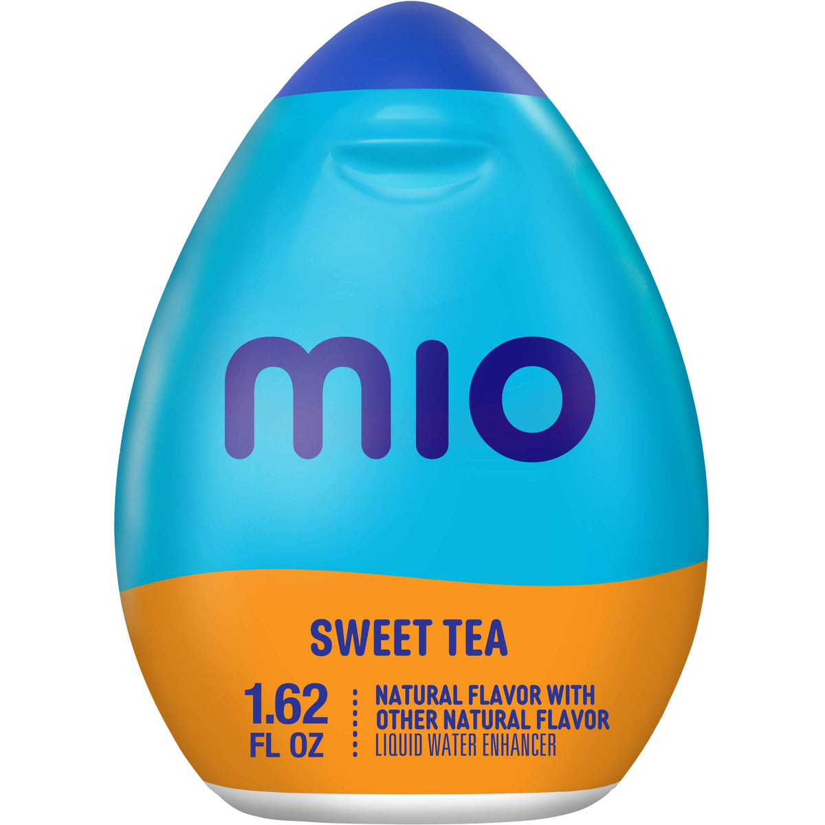 Mio Sweet Tea bottle being squeezed to release flavor into water