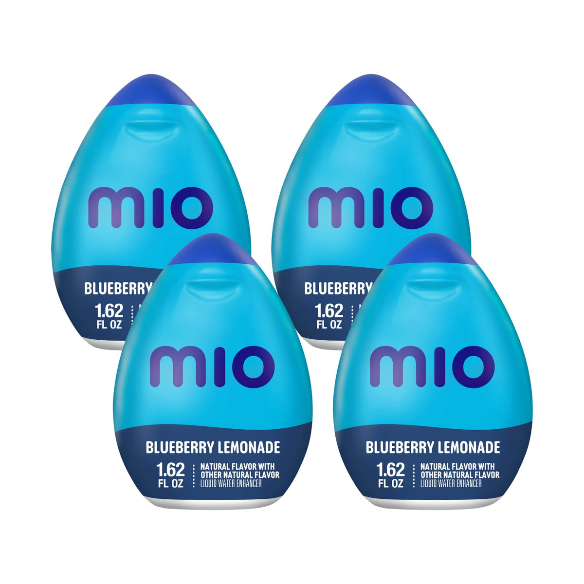 Mio Blueberry Lemonade bottle front showing portable zero-calorie flavor boost.