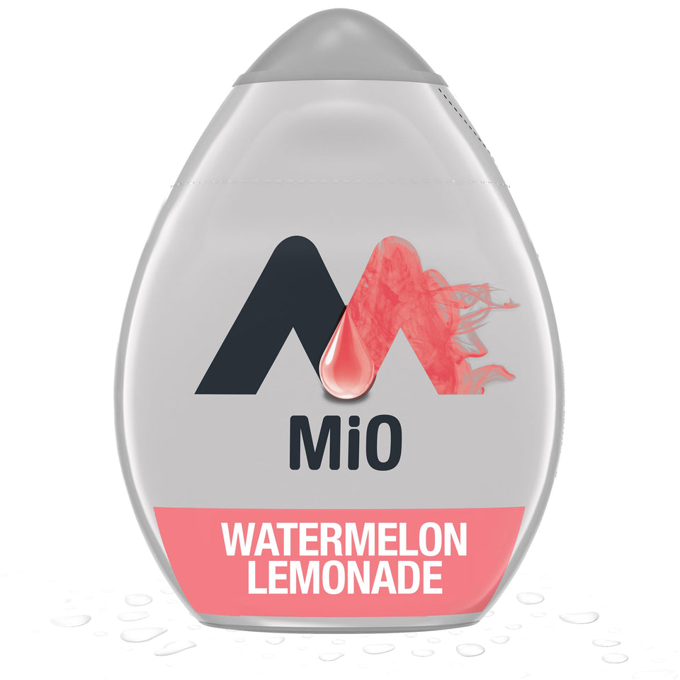 Mio Watermelon Lemonade bottle for portable hydration on the go.