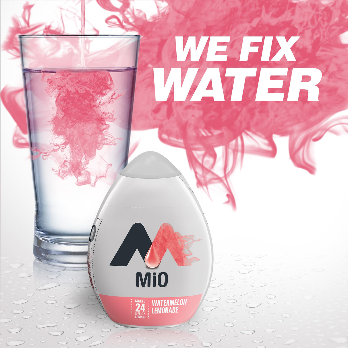 Mio Watermelon Lemonade portable bottle ready for purse or bag.