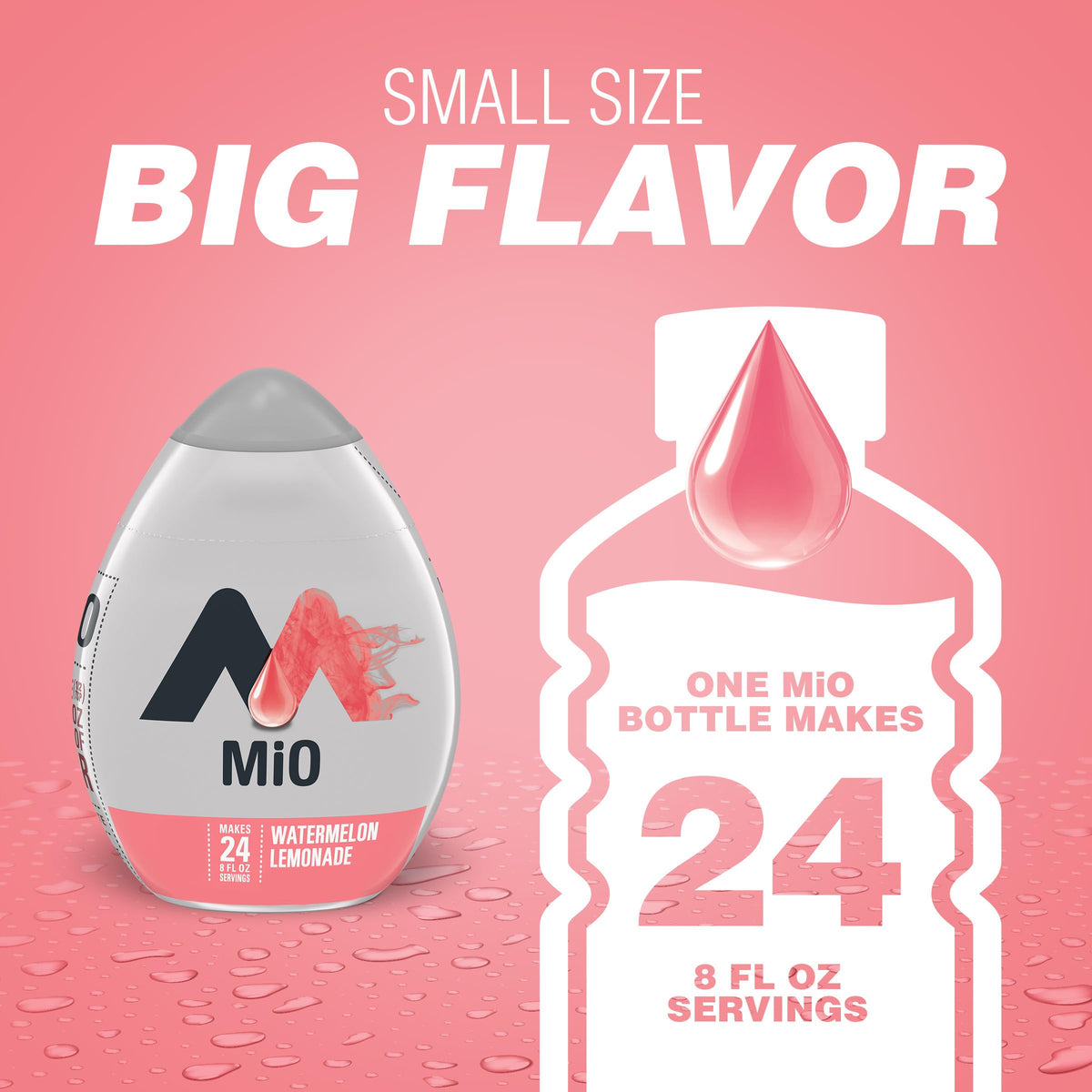 Mio Watermelon Lemonade next to a purse for travel hydration.