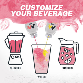 Mio Watermelon Lemonade servings counted on the bottle label.