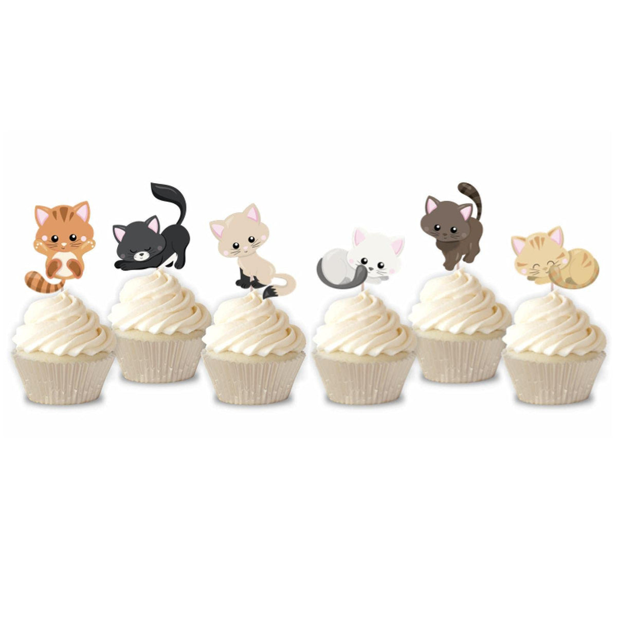 Mirabuy kitten toppers collection adds whimsy to cupcakes.