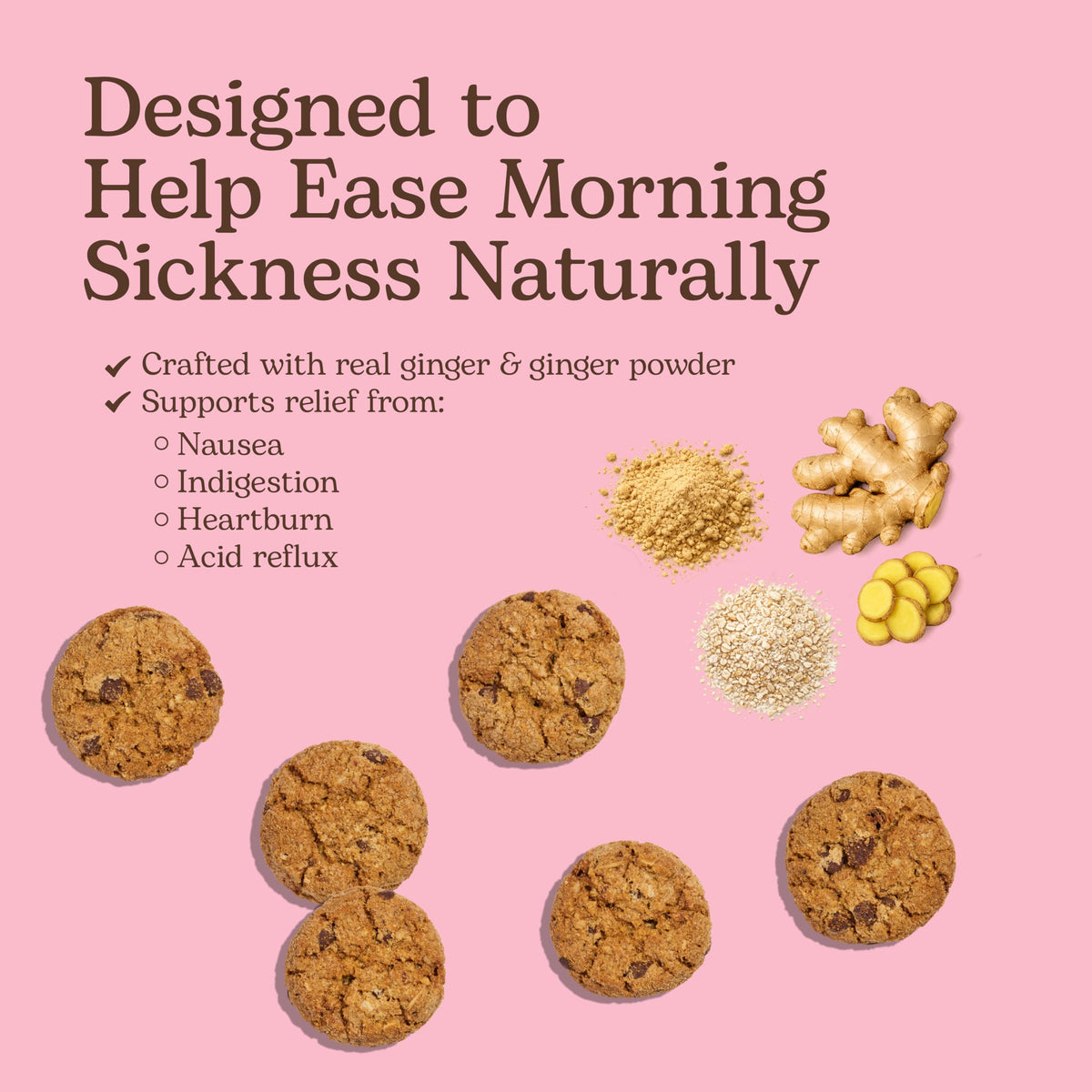 Miracle Mama Bump Bites resealable bag on display for convenient daily snacking