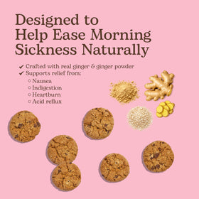 Miracle Mama Bump Bites resealable bag on display for convenient daily snacking
