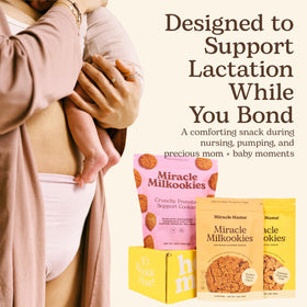 Miracle Mama Milkookies packaging back design showing two-bag set.