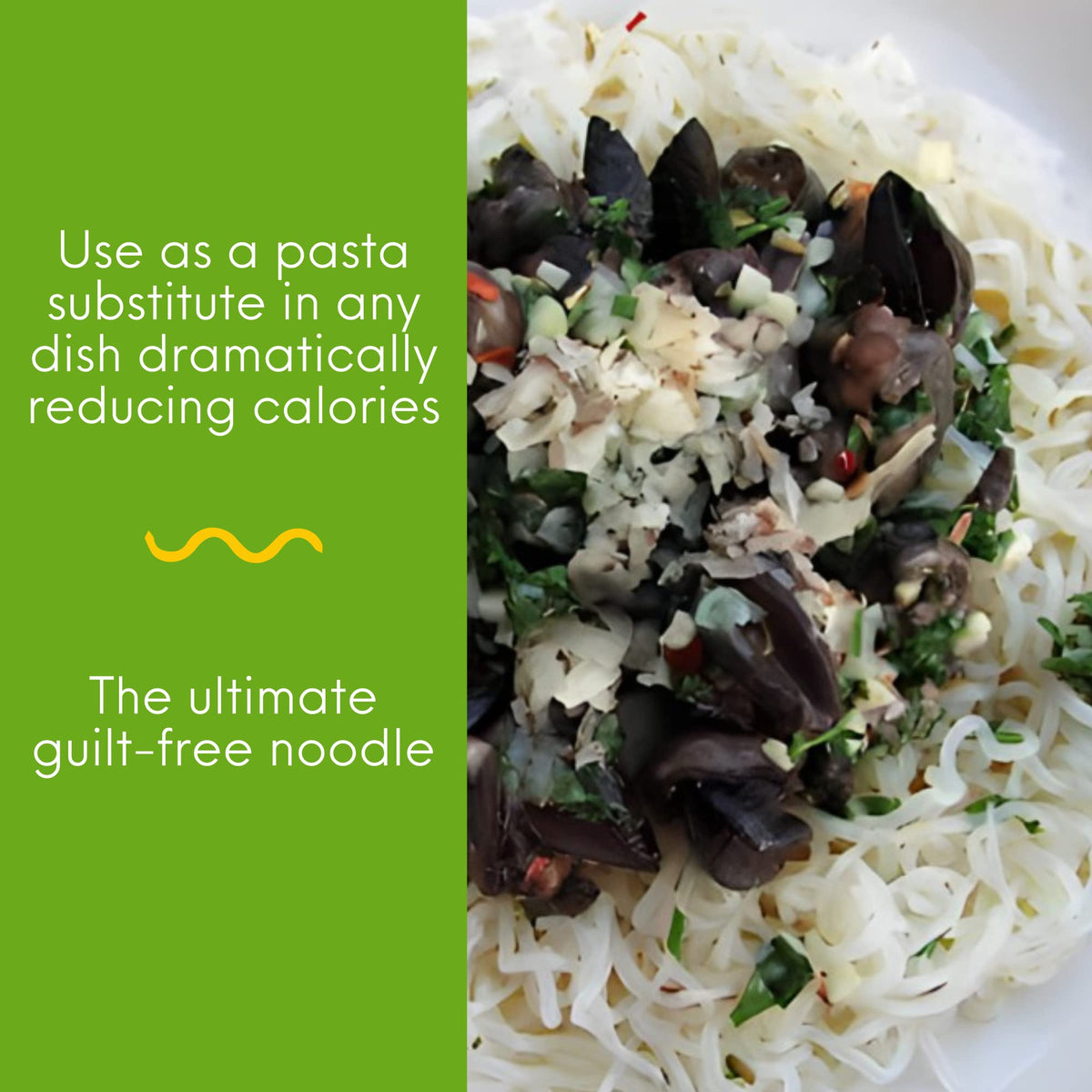 Miracle Noodle Angel Hair Pasta ready-to-heat pack, quick meals for busy days.