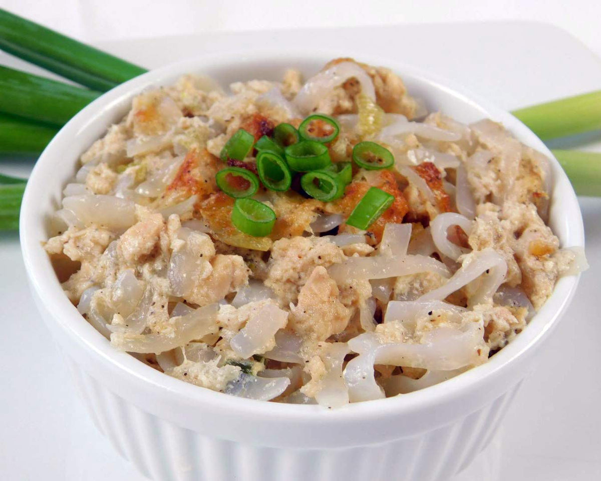 Miracle Noodle Fettuccine Konjac close-up texture highlighting fiber