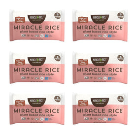 Miracle Noodle Miracle Rice packaging shows six 8-ounce bags for keto-friendly meals