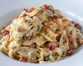Miracle Noodle Organic Fettuccine ready to eat for quick meals.