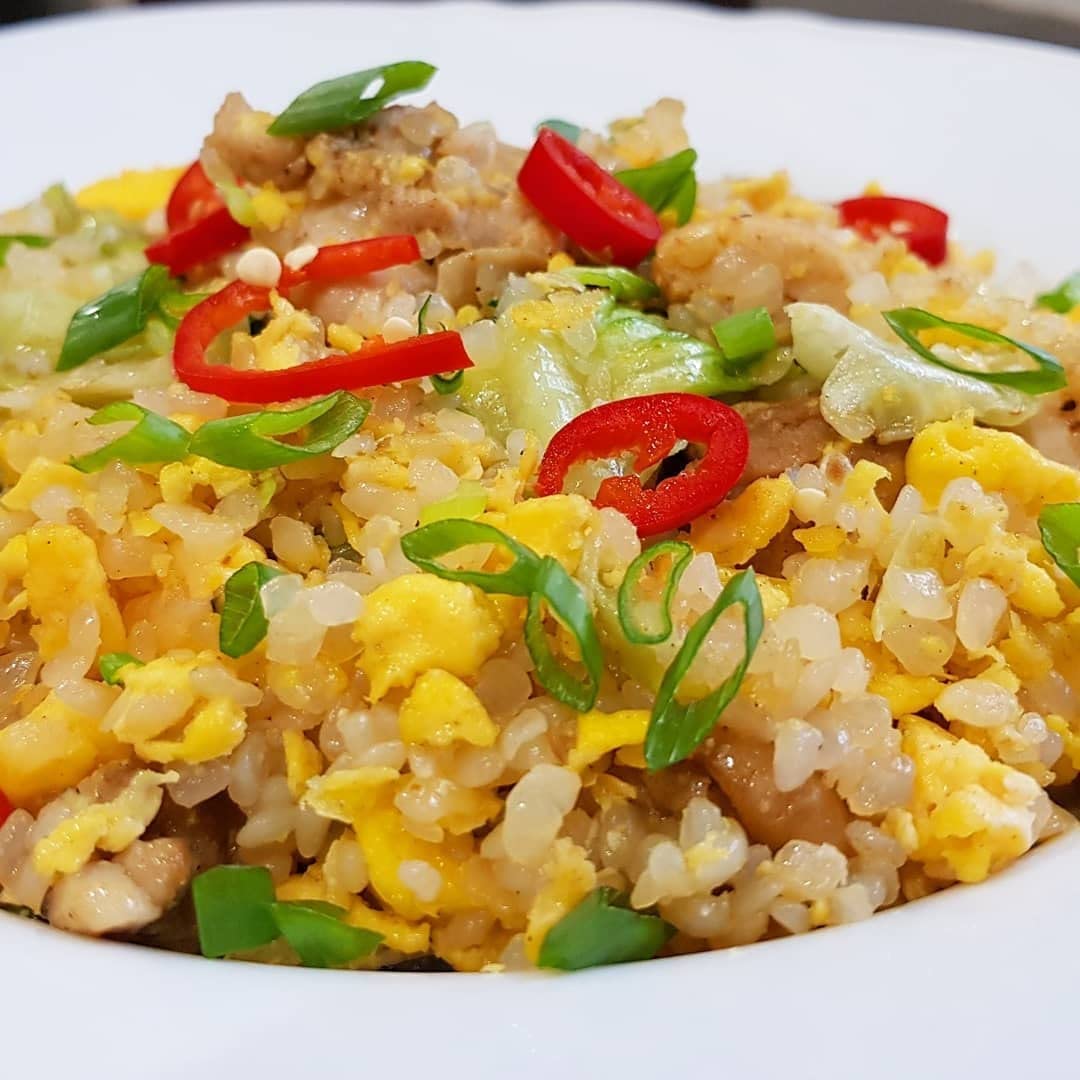 Miracle Noodle plant-based gluten-free konjac rice for vegan dishes.