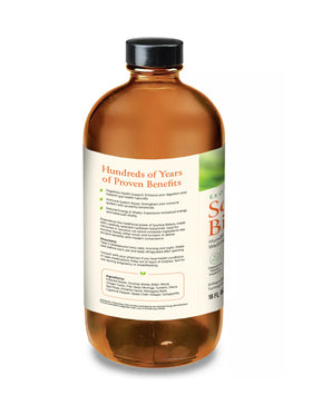 Apple cider vinegar component in Mira’s Harvest Soursop Bitters for tangy balance.