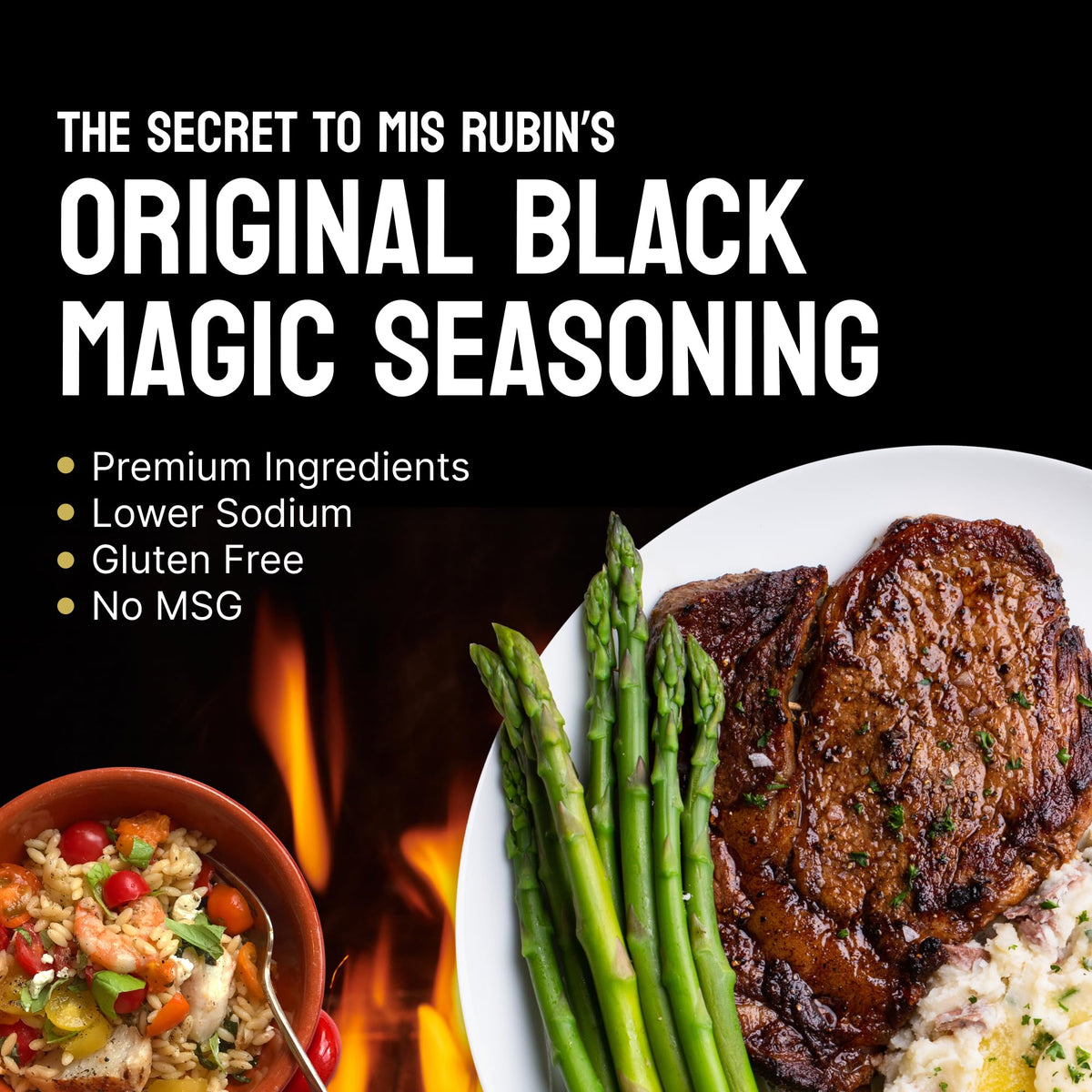 MIS' RUBIN'S BLACK MAGIC grilling scene shows even coverage and smoky taste