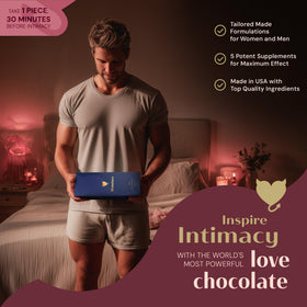 Misbehave chocolate ingredient blend with botanicals adds depth of flavor.