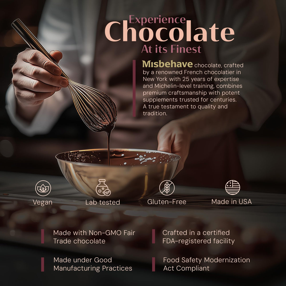 Gift-ready Misbehave Love Chocolate box designed for couples and special occasions.