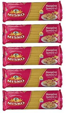 Misko Pastitsio packaging front shows premium pasta for authentic Greek recipes.