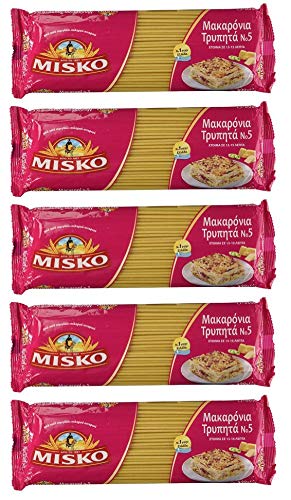 Misko Pastitsio packaging front shows premium pasta for authentic Greek recipes.