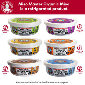Refrigerated organic miso maintains freshness and flavor through careful aging.