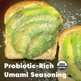 Wilderness Poets Miso Nooch sprinkled on salad boosts flavor.