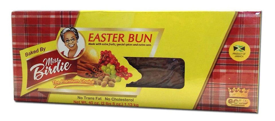 Miss Birdie Easter Bun 40oz, whole loaf with rich fruit and spice aroma for celebrations.