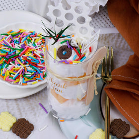 Miss Doozy Rainbow Sprinkles confetti shapes bring playful flair to ice cream