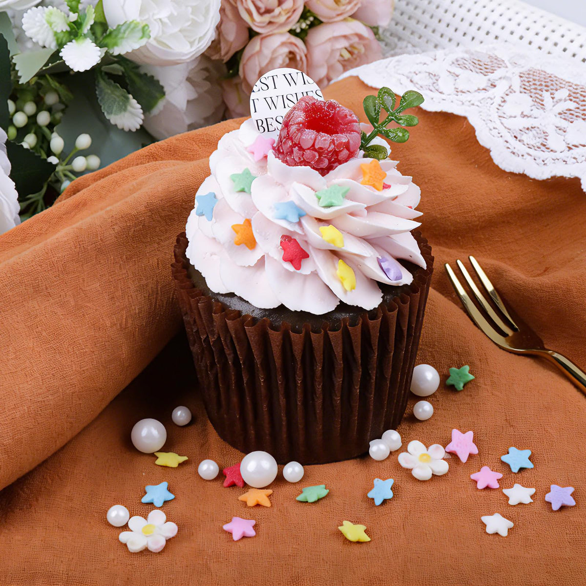 Miss Doozy Rainbow Sprinkles nonpareils provide evenly colored accents on desserts