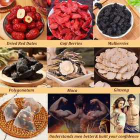 Miss Feel Ginseng Five Treasure Tea deep amber color invites mindful sipping.