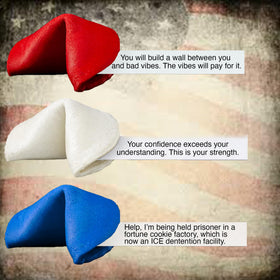 MISS FORTUNES BETTER LUCK NEXT TIME red white blue cookies for bold, patriotic snacking.