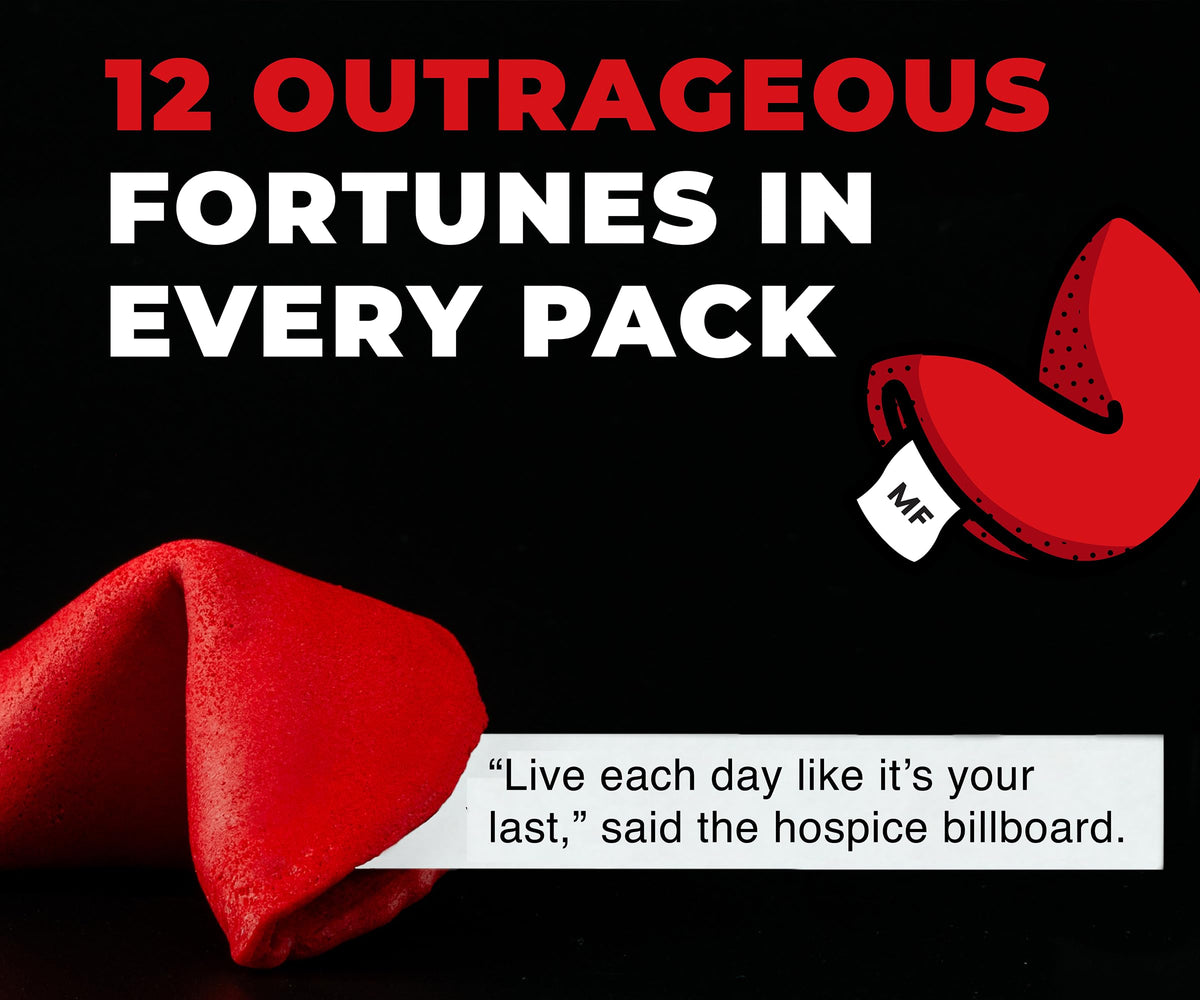 Miss Fortunes close-up fortune text offers quirky, conversation-starting messages.