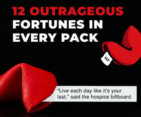 Miss Fortunes close-up fortune text offers quirky, conversation-starting messages.