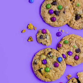 Miss Jones Baking Monster cookie dough image showing easy-to-make dessert with oats.