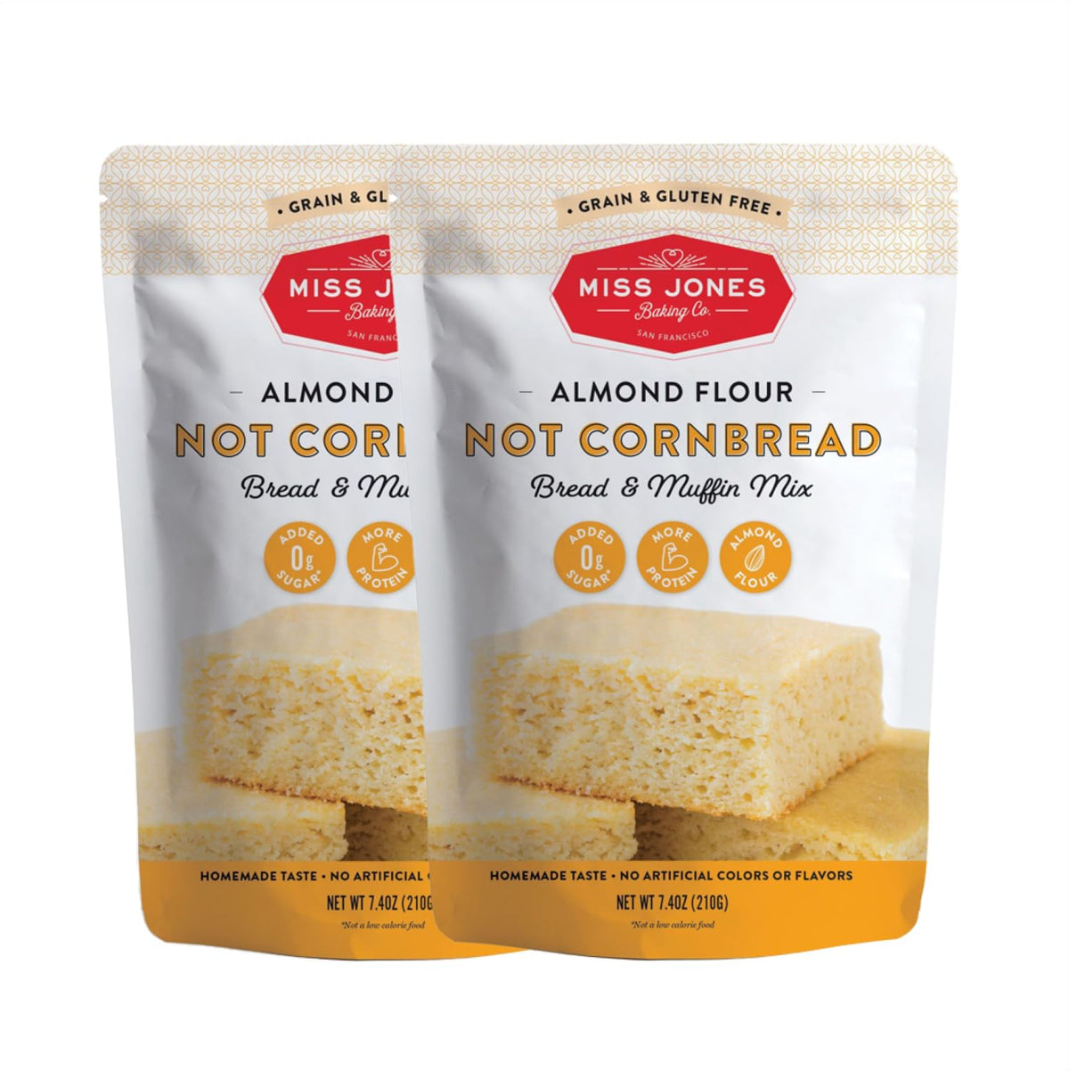 Miss Jones Not Cornbread Mix with almond flour in a bowl, keto-friendly batter.