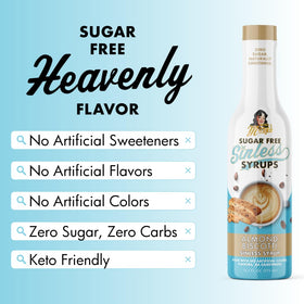 Miss Mary’s Almond Biscotti Sinless Syrup stirred into Greek yogurt for dessert flavor