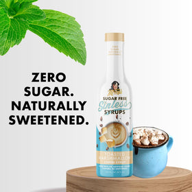 Gift-ready packaging of Miss Mary's Sinless Syrup for coffee lovers.