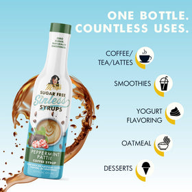 Miss Mary's Sinless Syrup bottle on kitchen counter ready for use