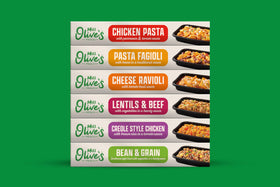 Miss Olive's Chicken Pasta ready meal microwaved for quick lunch
