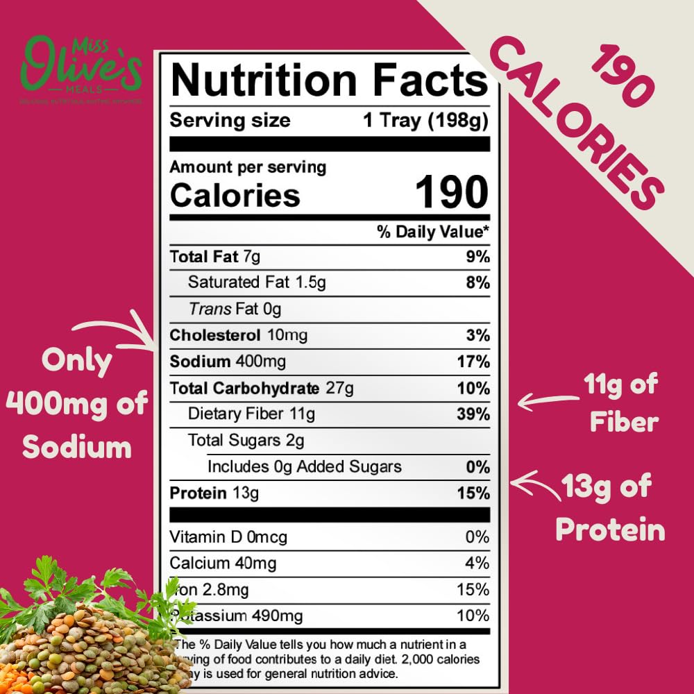 Miss Olive's ready meal in microwave, showing heat-and-eat convenience.