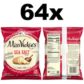 Miss Vickie's Sea Salt Kettle Chips crisp texture in serving bowl.