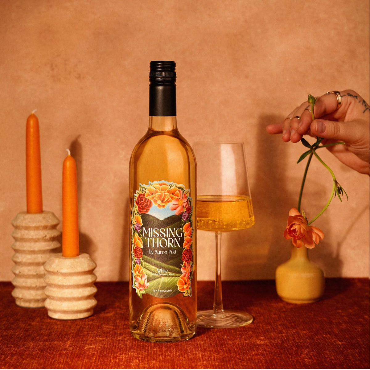Missing Thorn chilled serving glass suggesting ideal temperature and bouquet