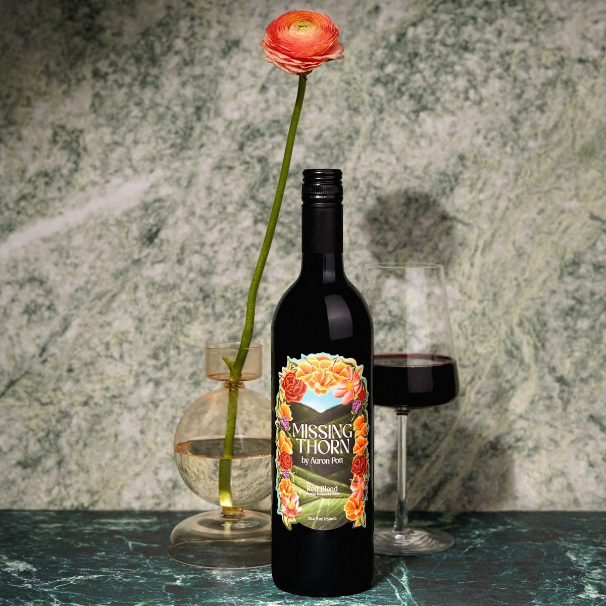 Missing Thorn screw-cap serving demonstrates easy, convenient opening at 65F