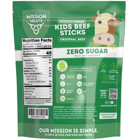 24-count bag of Mission Meats beef sticks for bulk snacking