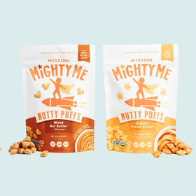 Mission Mighty Me Nutty Puffs melts easily for babies starting solids