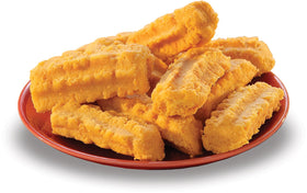 Mississippi Cheese Straw Factory plain box with cheddar cheese straws, ideal for gifting.