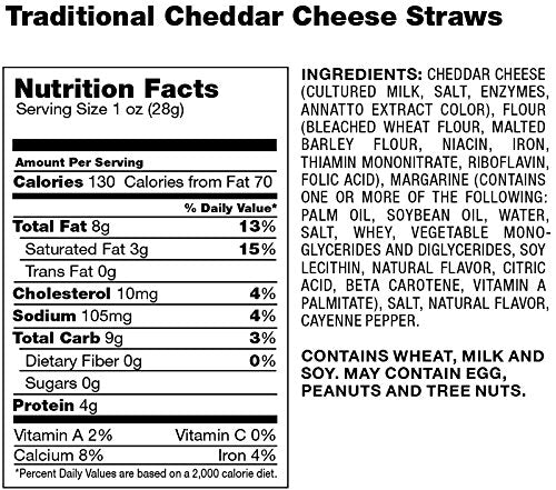 Mississippi Cheese Straw Factory sealed half-pound bags preserve freshness for snacking.